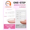 image:imageMakartt Hemafree Rubber Base Gel 6in1 Milky White Builder Rubber Gel Base Coat for Nail Strengthen Apex Building Enhance Reinforced Long Lasting Fiber Protect Soak Off UV Salon Home Manicure 15MLMilky White