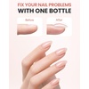 image:imageMakartt Hemafree Rubber Base Gel 6in1 Milky White Builder Rubber Gel Base Coat for Nail Strengthen Apex Building Enhance Reinforced Long Lasting Fiber Protect Soak Off UV Salon Home Manicure 15MLNude