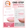 image:imageMakartt Hemafree Rubber Base Gel 6in1 Milky White Builder Rubber Gel Base Coat for Nail Strengthen Apex Building Enhance Reinforced Long Lasting Fiber Protect Soak Off UV Salon Home Manicure 15MLPink