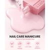 image:imageMakartt Hemafree Rubber Base Gel 6in1 Milky White Builder Rubber Gel Base Coat for Nail Strengthen Apex Building Enhance Reinforced Long Lasting Fiber Protect Soak Off UV Salon Home Manicure 15MLPink