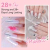 image:imageMakartt Poly Nail Gel Set  4 Colors Strong Builder for Extension Overlay Strengthener 3D Diy Multifunctional Longlasting for Nails French Manicures Home Salon Clear and 3 Pink ShadesClear Pink Colors