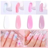 image:imageMakartt Poly Nail Gel Set  4 Colors Strong Builder for Extension Overlay Strengthener 3D Diy Multifunctional Longlasting for Nails French Manicures Home Salon Clear and 3 Pink ShadesClear Pink Colors