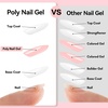 image:imageMakartt Poly Nail Gel Set  4 Colors Strong Builder for Extension Overlay Strengthener 3D Diy Multifunctional Longlasting for Nails French Manicures Home Salon Clear and 3 Pink ShadesWhite Nude Colors