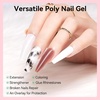 image:imageMakartt Poly Nail Gel Set  4 Colors Strong Builder for Extension Overlay Strengthener 3D Diy Multifunctional Longlasting for Nails French Manicures Home Salon Clear and 3 Pink ShadesWhite Nude Colors