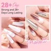 image:imageMakartt Poly Nail Gel Set  4 Colors Strong Builder for Extension Overlay Strengthener 3D Diy Multifunctional Longlasting for Nails French Manicures Home Salon Clear and 3 Pink ShadesWhite Nude Colors