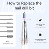 image:imageMakartt Replacement Handpiece for Nouvella Nail Drill  Compatible with Nouvella Pink Black amp Purple Models Nail Drill 35000RPM EFile Handle