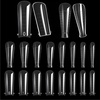 image:imageMakartt Dual Forms Clear Molds for Poly Nail Gel 72PCS Square Coffin Shape Full Cover Acrylic Tips with Scales Manicure Tools Salon Home DIY Supplies