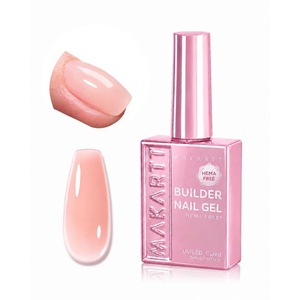 image:imageMakartt 8in1 Gel Builder HEMAFree 15ML Light Pink UV Lamp Builder Base  TPOFree Self Leveling Apex Build Strengthen Rhinestones Glue Repair Salon Home DIY Use 28 Days LongLasting Low OdorNude 003  HEMAFree