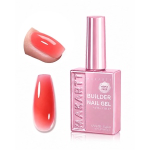 image:imageMakartt 8in1 Gel Builder HEMAFree 15ML Light Pink UV Lamp Builder Base  TPOFree Self Leveling Apex Build Strengthen Rhinestones Glue Repair Salon Home DIY Use 28 Days LongLasting Low OdorPink 005  HEMAFree