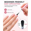 image:imageMakartt HemaFree Clear Rubber Base Top Coat Set TpoFree 6in1 Rubber Gel Polish Nude No Wipe Top Coat for Thin Nails Repair Strengthener Building LongLasting Soak Off UV Salon Home Manicure 15MLClear
