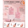 image:imageMakartt HemaFree Clear Rubber Base Top Coat Set TpoFree 6in1 Rubber Gel Polish Nude No Wipe Top Coat for Thin Nails Repair Strengthener Building LongLasting Soak Off UV Salon Home Manicure 15MLNude