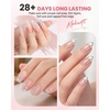 image:imageMakartt HemaFree Clear Rubber Base Top Coat Set TpoFree 6in1 Rubber Gel Polish Nude No Wipe Top Coat for Thin Nails Repair Strengthener Building LongLasting Soak Off UV Salon Home Manicure 15MLClear