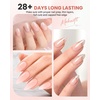 image:imageMakartt HemaFree Clear Rubber Base Top Coat Set TpoFree 6in1 Rubber Gel Polish Nude No Wipe Top Coat for Thin Nails Repair Strengthener Building LongLasting Soak Off UV Salon Home Manicure 15MLNude