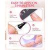 image:imageMakartt 10 in 1 UV Glue for Tips amp Pressons 15ML 2PCS Strong amp Low Heat  Brushon Nail Glue Gel Lasts 5 Weeks SlowFlow for MessFree GapFilling Fit Base Coat amp Strengthener Nail Lamp RequiredUV Nail Glue 2 PCs