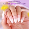 image:imageMakartt Chrome Gel Nail Polish 8ml Metallic Gel Nail Polish Gold 3D Metal Painting Gel for Nail Art Soak off UVLED Glossy Mirror Effect Nail Glue Gel for Home Salon DIY ManicureClear Painting Gel