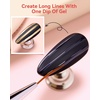 image:imageMakartt Chrome Gel Nail Polish 8ml Metallic Gel Nail Polish Gold 3D Metal Painting Gel for Nail Art Soak off UVLED Glossy Mirror Effect Nail Glue Gel for Home Salon DIY ManicureClear Painting Gel 15g