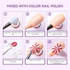 image:imageMakartt Chrome Gel Nail Polish 8ml Metallic Gel Nail Polish Gold 3D Metal Painting Gel for Nail Art Soak off UVLED Glossy Mirror Effect Nail Glue Gel for Home Salon DIY Manicure2pcs Clear Painting Gel