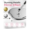 image:imageMakartt Chrome Gel Nail Polish 8ml Metallic Gel Nail Polish Gold 3D Metal Painting Gel for Nail Art Soak off UVLED Glossy Mirror Effect Nail Glue Gel for Home Salon DIY ManicureSilver  Gold Mirror Set with 2 Brush