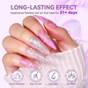 image:imageMakartt Chrome Gel Nail Polish 8ml Metallic Gel Nail Polish Gold 3D Metal Painting Gel for Nail Art Soak off UVLED Glossy Mirror Effect Nail Glue Gel for Home Salon DIY Manicure2pcs Clear Painting Gel