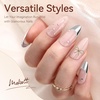 image:imageMakartt Chrome Gel Nail Polish 8ml Metallic Gel Nail Polish Gold 3D Metal Painting Gel for Nail Art Soak off UVLED Glossy Mirror Effect Nail Glue Gel for Home Salon DIY ManicureSilver  Gold Mirror Shine Gel Set