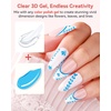 image:imageMakartt Chrome Gel Nail Polish 8ml Metallic Gel Nail Polish Gold 3D Metal Painting Gel for Nail Art Soak off UVLED Glossy Mirror Effect Nail Glue Gel for Home Salon DIY ManicureClear Painting Gel 15g