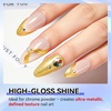 image:imageMakartt Chrome Gel Nail Polish 8ml Metallic Gel Nail Polish Gold 3D Metal Painting Gel for Nail Art Soak off UVLED Glossy Mirror Effect Nail Glue Gel for Home Salon DIY ManicureClear Texture Gel