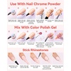 image:imageMakartt Chrome Gel Nail Polish 8ml Metallic Gel Nail Polish Gold 3D Metal Painting Gel for Nail Art Soak off UVLED Glossy Mirror Effect Nail Glue Gel for Home Salon DIY ManicureClear Painting Gel 15g