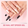 image:imageMakartt Chrome Gel Nail Polish 8ml Metallic Gel Nail Polish Gold 3D Metal Painting Gel for Nail Art Soak off UVLED Glossy Mirror Effect Nail Glue Gel for Home Salon DIY ManicureClear Spider Gel