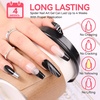 image:imageMakartt Chrome Gel Nail Polish 8ml Metallic Gel Nail Polish Gold 3D Metal Painting Gel for Nail Art Soak off UVLED Glossy Mirror Effect Nail Glue Gel for Home Salon DIY ManicureClear Spider Gel