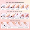 image:imageMakartt Chrome Gel Nail Polish 8ml Metallic Gel Nail Polish Gold 3D Metal Painting Gel for Nail Art Soak off UVLED Glossy Mirror Effect Nail Glue Gel for Home Salon DIY ManicureClear Painting Gel Kit