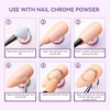 image:imageMakartt Chrome Gel Nail Polish 8ml Metallic Gel Nail Polish Gold 3D Metal Painting Gel for Nail Art Soak off UVLED Glossy Mirror Effect Nail Glue Gel for Home Salon DIY Manicure2pcs Clear Painting Gel