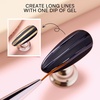 image:imageMakartt Chrome Gel Nail Polish 8ml Metallic Gel Nail Polish Gold 3D Metal Painting Gel for Nail Art Soak off UVLED Glossy Mirror Effect Nail Glue Gel for Home Salon DIY ManicureClear Painting Gel Kit