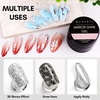 image:imageMakartt Chrome Gel Nail Polish 8ml Metallic Gel Nail Polish Gold 3D Metal Painting Gel for Nail Art Soak off UVLED Glossy Mirror Effect Nail Glue Gel for Home Salon DIY ManicureSilver Mirror Shine Gel