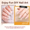image:imageMakartt Chrome Gel Nail Polish 8ml Metallic Gel Nail Polish Gold 3D Metal Painting Gel for Nail Art Soak off UVLED Glossy Mirror Effect Nail Glue Gel for Home Salon DIY ManicureSilver  Gold Mirror Shine Gel Set