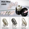image:imageMakartt Chrome Gel Nail Polish 8ml Metallic Gel Nail Polish Gold 3D Metal Painting Gel for Nail Art Soak off UVLED Glossy Mirror Effect Nail Glue Gel for Home Salon DIY ManicureGold Mirror Shine Gel