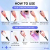 image:imageMakartt Chrome Gel Nail Polish 8ml Metallic Gel Nail Polish Gold 3D Metal Painting Gel for Nail Art Soak off UVLED Glossy Mirror Effect Nail Glue Gel for Home Salon DIY ManicureClear Texture Gel