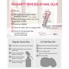 image:imageMakartt Press on Nail Glue 30ML 2 Pcs Large Tubes SemiSolid 20s Air Dry  Hemafree amp TPOfree for Sensitive Nails No UV Lamp Needed Strong GapFilling FitAdjustable for BeginnersPrecise Control15ML1 Pack