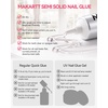 image:imageMakartt Press on Nail Glue 30ML 2 Pcs Large Tubes SemiSolid 20s Air Dry  Hemafree amp TPOfree for Sensitive Nails No UV Lamp Needed Strong GapFilling FitAdjustable for BeginnersPrecise Control5g5 Packs