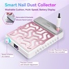 image:imageMakartt HEPA Replacement Filter  for DACCAL Nail Dust Collector 2 Pack  Reusable Nail Dust Collector filter Captures 99 Nail Dust Easy clean with hair dryer For nail dust collector vacuum WhitePink