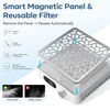 image:imageMakartt HEPA Replacement Filter  for DACCAL Nail Dust Collector 2 Pack  Reusable Nail Dust Collector filter Captures 99 Nail Dust Easy clean with hair dryer For nail dust collector vacuum WhiteRechargeable Nail Dust CollectorDACCAL