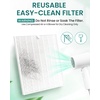 image:imageMakartt HEPA Replacement Filter  for DACCAL Nail Dust Collector 2 Pack  Reusable Nail Dust Collector filter Captures 99 Nail Dust Easy clean with hair dryer For nail dust collector vacuum WhiteWhite