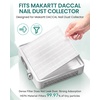 image:imageMakartt HEPA Replacement Filter  for DACCAL Nail Dust Collector 2 Pack  Reusable Nail Dust Collector filter Captures 99 Nail Dust Easy clean with hair dryer For nail dust collector vacuum WhiteWhite
