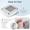 image:imageMakartt HEPA Replacement Filter  for DACCAL Nail Dust Collector 2 Pack  Reusable Nail Dust Collector filter Captures 99 Nail Dust Easy clean with hair dryer For nail dust collector vacuum WhiteRechargeable Nail Dust CollectorSYLVEE