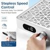 image:imageMakartt HEPA Replacement Filter  for DACCAL Nail Dust Collector 2 Pack  Reusable Nail Dust Collector filter Captures 99 Nail Dust Easy clean with hair dryer For nail dust collector vacuum WhiteRechargeable Nail Dust CollectorDACCAL