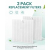 image:imageMakartt HEPA Replacement Filter  for DACCAL Nail Dust Collector 2 Pack  Reusable Nail Dust Collector filter Captures 99 Nail Dust Easy clean with hair dryer For nail dust collector vacuum WhiteWhite