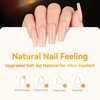 image:imageMakartt Long Almond amp XL Tapered Square Nail Tips with BuiltIn Shaping Guides 2 Shapes in 1 Box15 Sizes PreEtched Matte Inside False Nails for Nail Extension DIY Salon Manicure Supplies 384pcsMedium Square Nails
