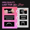 image:imageMakartt Long Almond amp XL Tapered Square Nail Tips with BuiltIn Shaping Guides 2 Shapes in 1 Box15 Sizes PreEtched Matte Inside False Nails for Nail Extension DIY Salon Manicure Supplies 384pcsShort Almond  Short Tapered Square