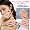image:imageMakartt Long Almond amp XL Tapered Square Nail Tips with BuiltIn Shaping Guides 2 Shapes in 1 Box15 Sizes PreEtched Matte Inside False Nails for Nail Extension DIY Salon Manicure Supplies 384pcsMedium Almond  Medium Square
