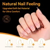 image:imageMakartt Long Almond amp XL Tapered Square Nail Tips with BuiltIn Shaping Guides 2 Shapes in 1 Box15 Sizes PreEtched Matte Inside False Nails for Nail Extension DIY Salon Manicure Supplies 384pcsShort Almond Nails