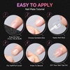 image:imageMakartt Long Almond amp XL Tapered Square Nail Tips with BuiltIn Shaping Guides 2 Shapes in 1 Box15 Sizes PreEtched Matte Inside False Nails for Nail Extension DIY Salon Manicure Supplies 384pcsMedium Almond  Medium Coffin